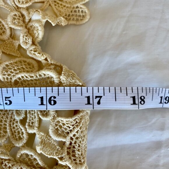 Vintage 1950s Daymor Originals Cream Lace Wiggle Dress w Robins Egg Velvet Bow - Picture 12 of 16